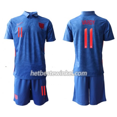 Engeland Vardy 11 Voetbaltenues Kind Uit EK 2020 - SS (+ Korte broeken)